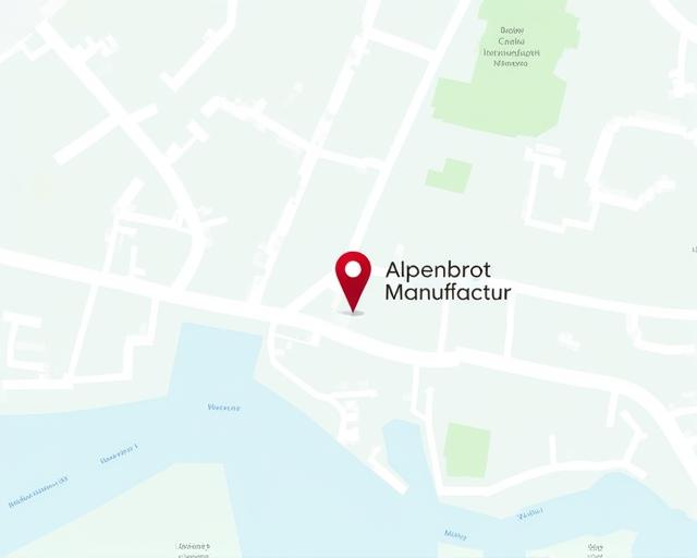 Karte, die den Standort der Alpenbrot Manufactur in Zürich zeigt